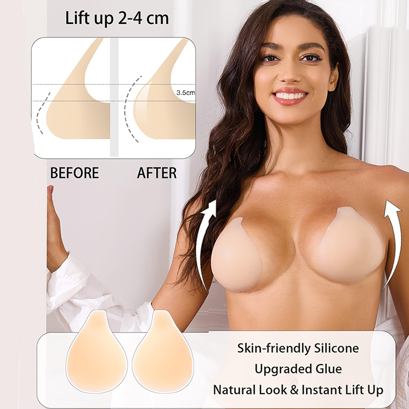 1/2 pares de sujetadores adhes - Backless Bra Sticky reseña y precio