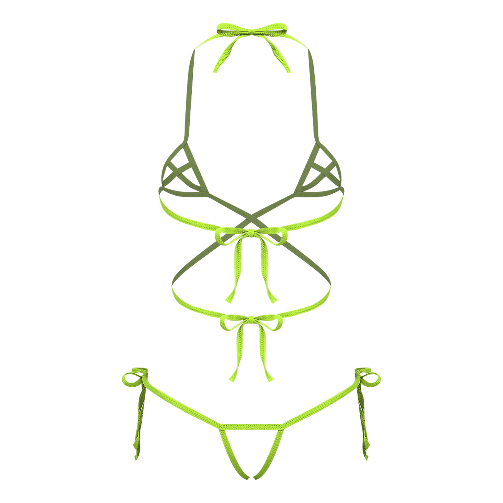 Conjunto de lencería transpare - Lace Bralette Set reseña y precio