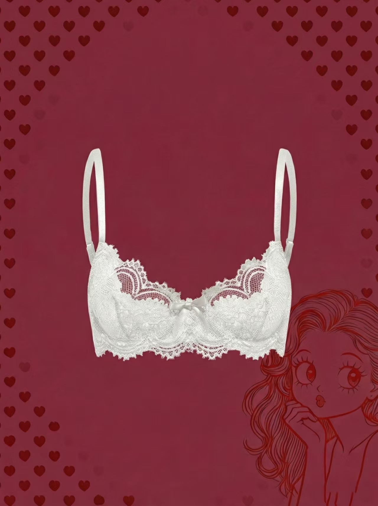 Sujetador sexy de encaje para  - Plunge Bra Push Up reseña y precio