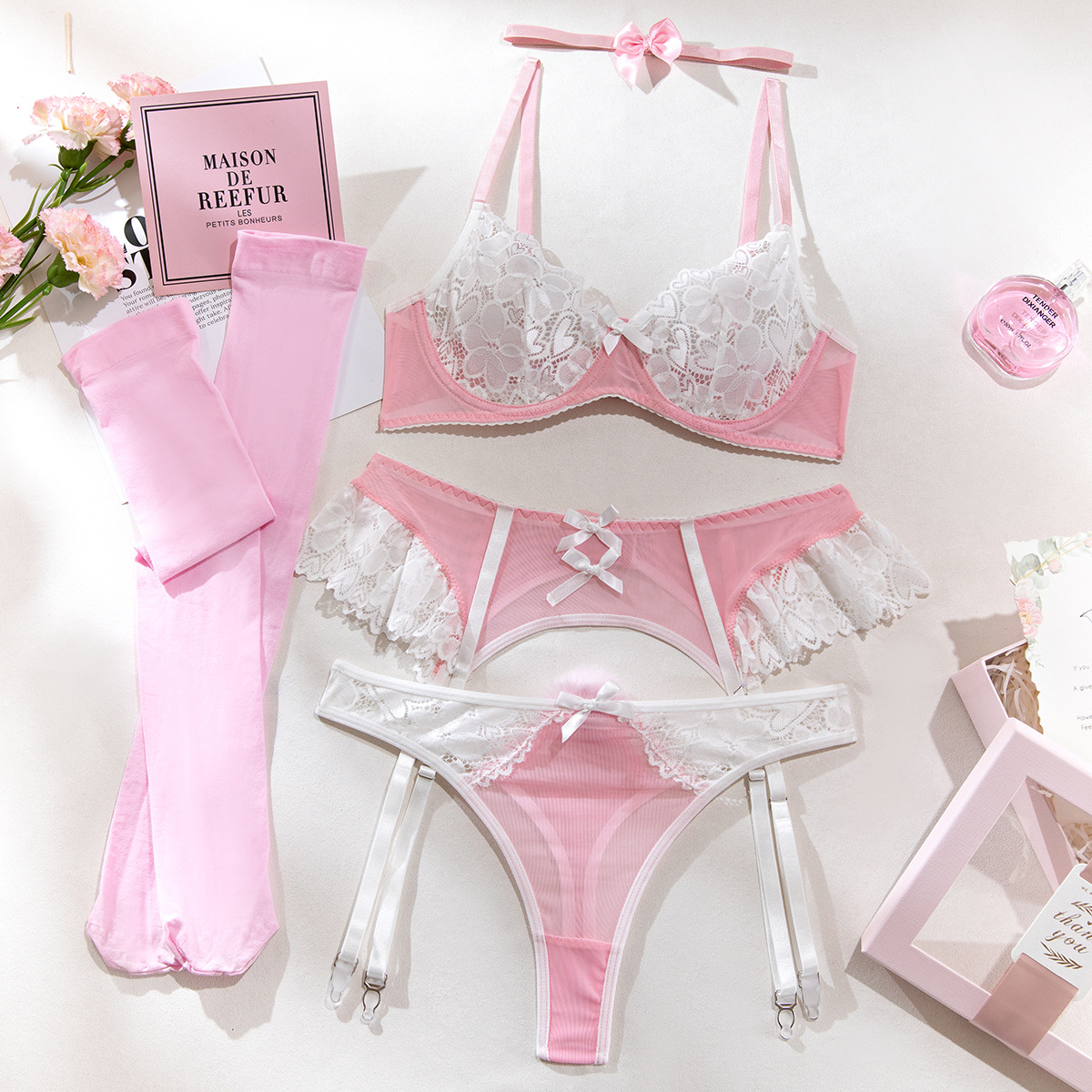 Conjunto de lencería de malla  - Nursing Bra Clip reseña y precio
